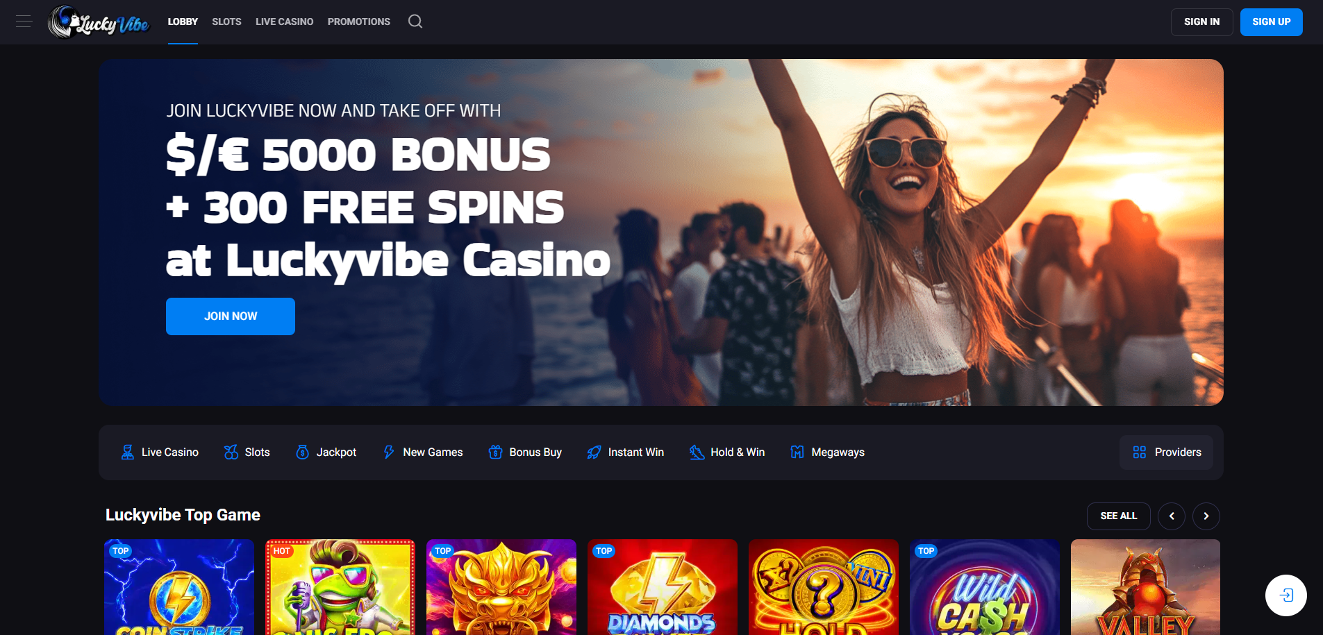 LuckyVibe casino